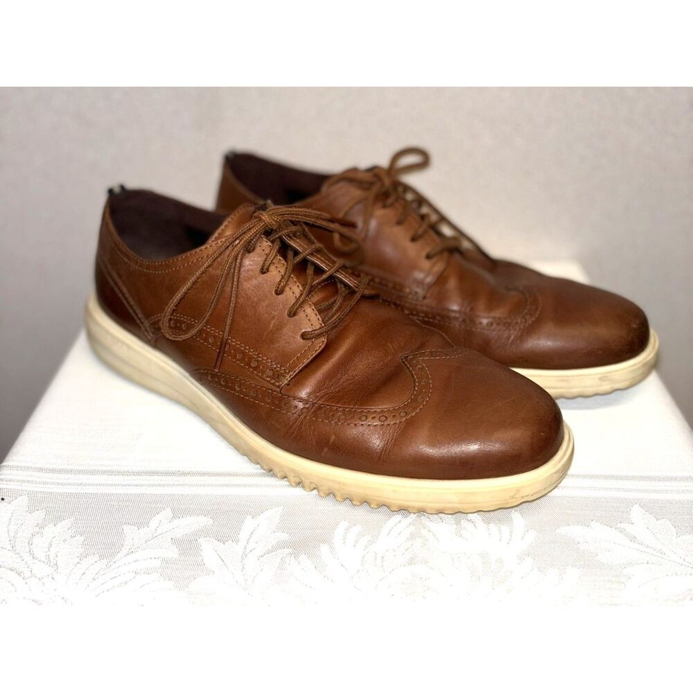 Cole Haan Grand Plus Wing Tip Oxford Mens Dress Shoes 11.5 M